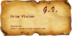 Grim Vivien névjegykártya